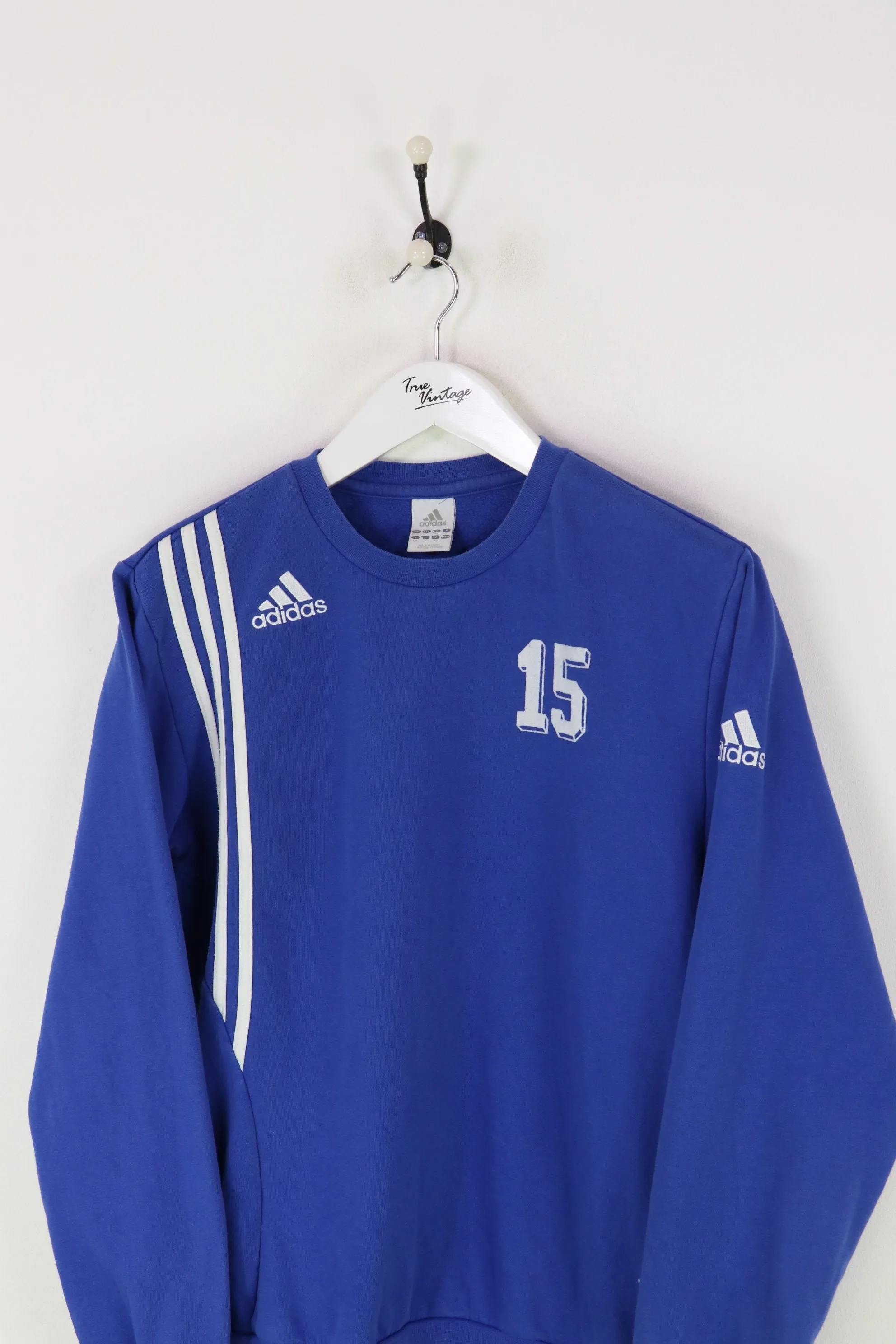 Adidas Sweatshirt Blue Large