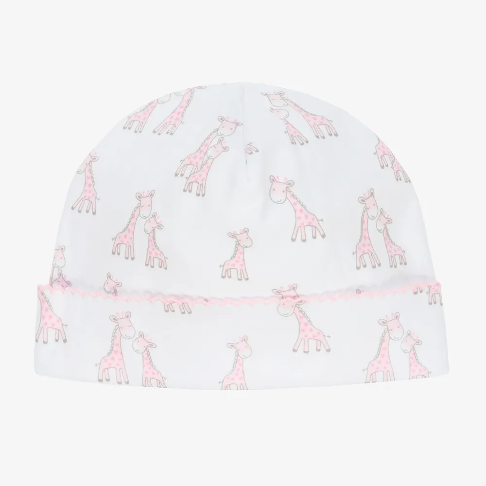 Baby Girls White Giraffe Hat