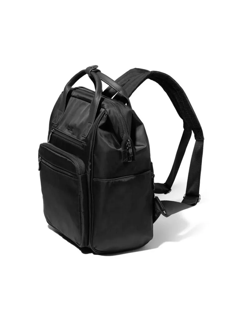 Baggallini Chelsea Laptop Backpack in Black Twill
