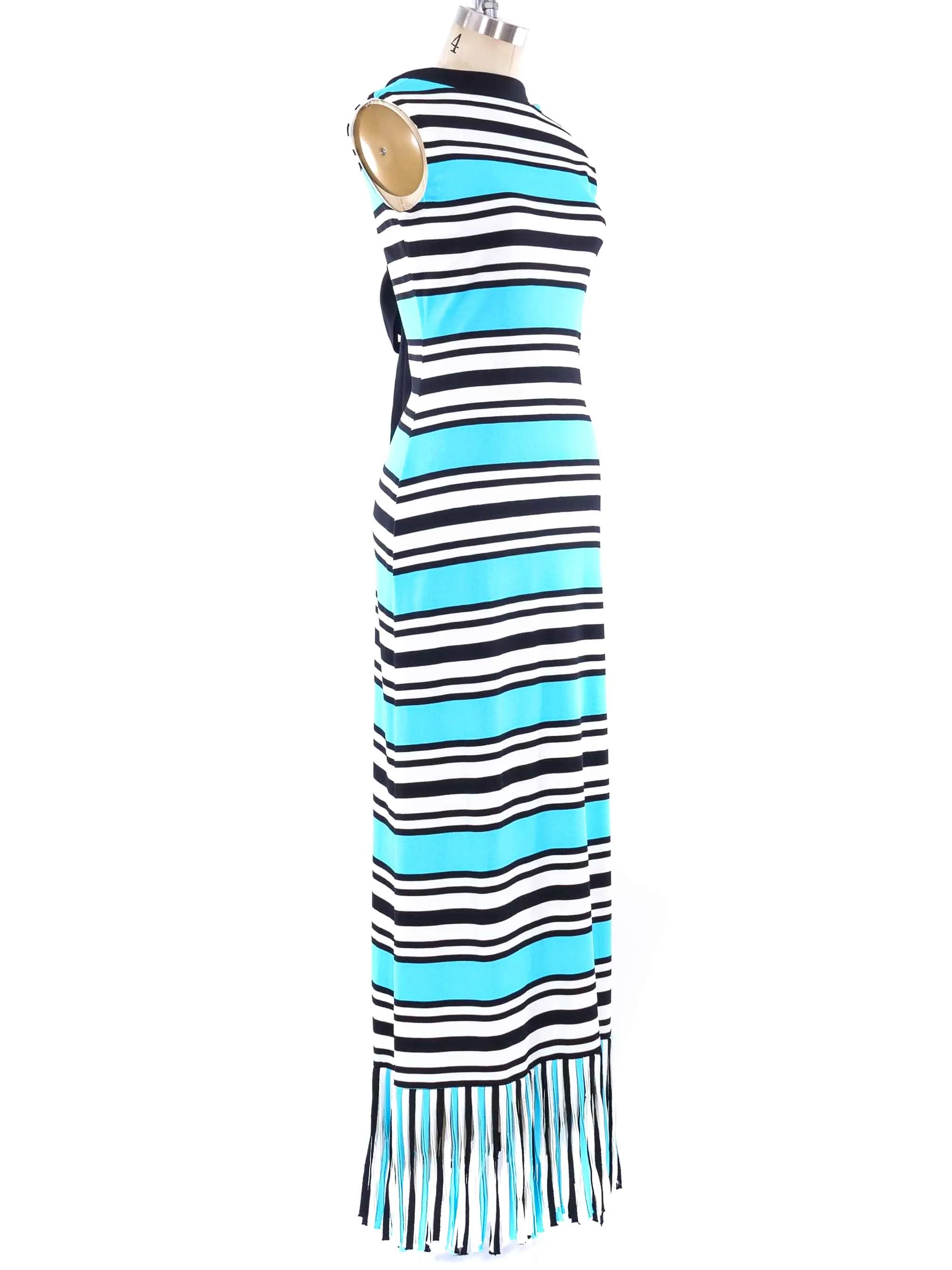 Balmain Striped Maxi Dress