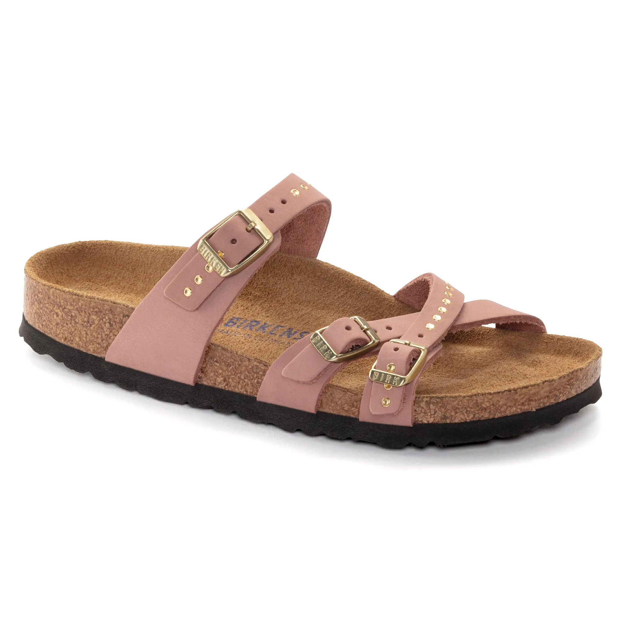 Birkenstock Limited Edition Franca Rivets Soft Footbed old rose nubuck