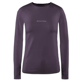 District Vision Women's Lightweight Fitted Top Plum