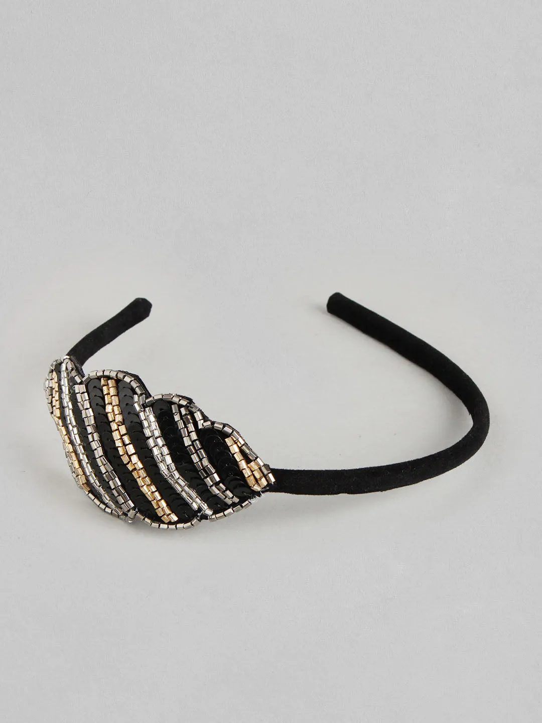 Embellished Stripe Statement Hairband