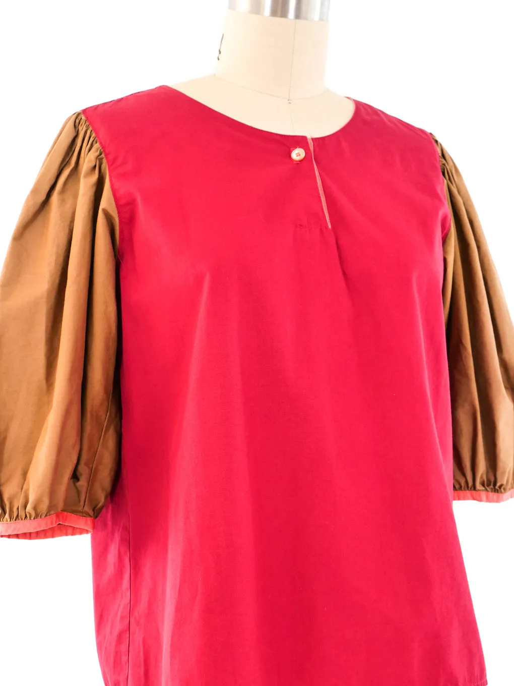 Giorgio Sant'Angelo Colorblock Cotton Top