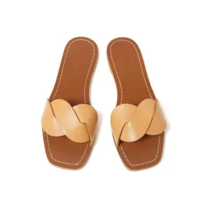 Loeffler Randall Willajo Flat Braid Band Sandal, Honey
