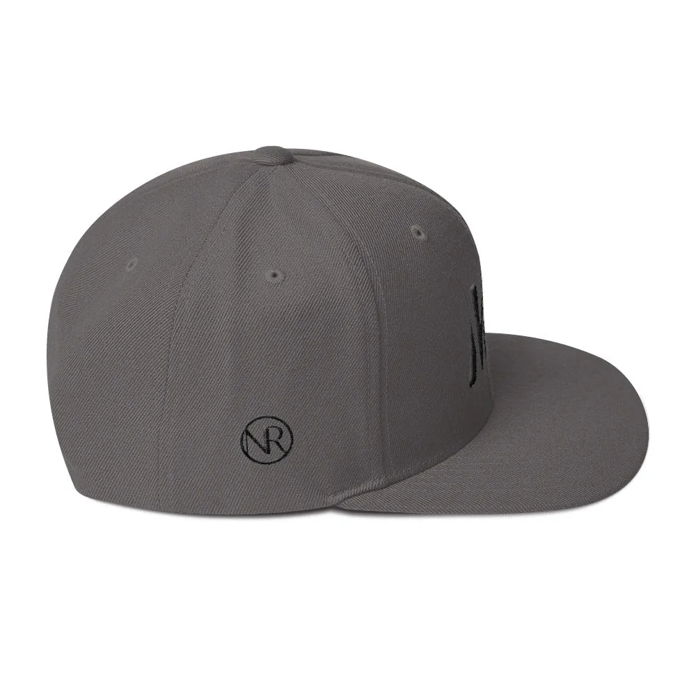 Maryland - Flat Brim Hat - Black Embroidery - MD - Many Hat Color Options Available