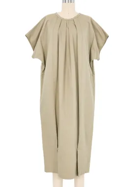 Matsuda Khaki Pleat Dress