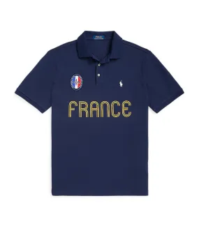 Men's Classic Fit France Polo Shirt Refined Navy