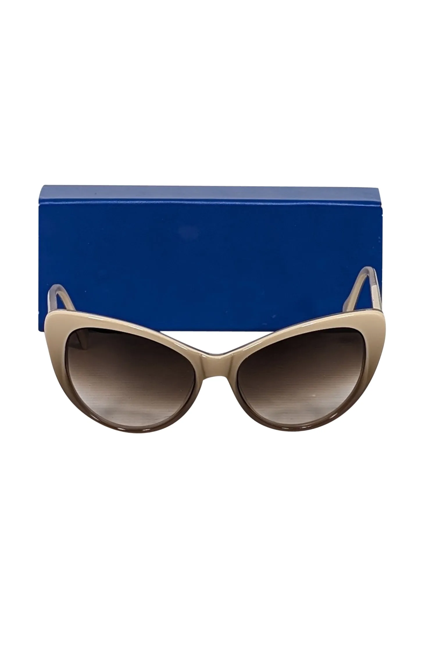 Morgenthal Frederics - Beige Cat Eye Sunglasses