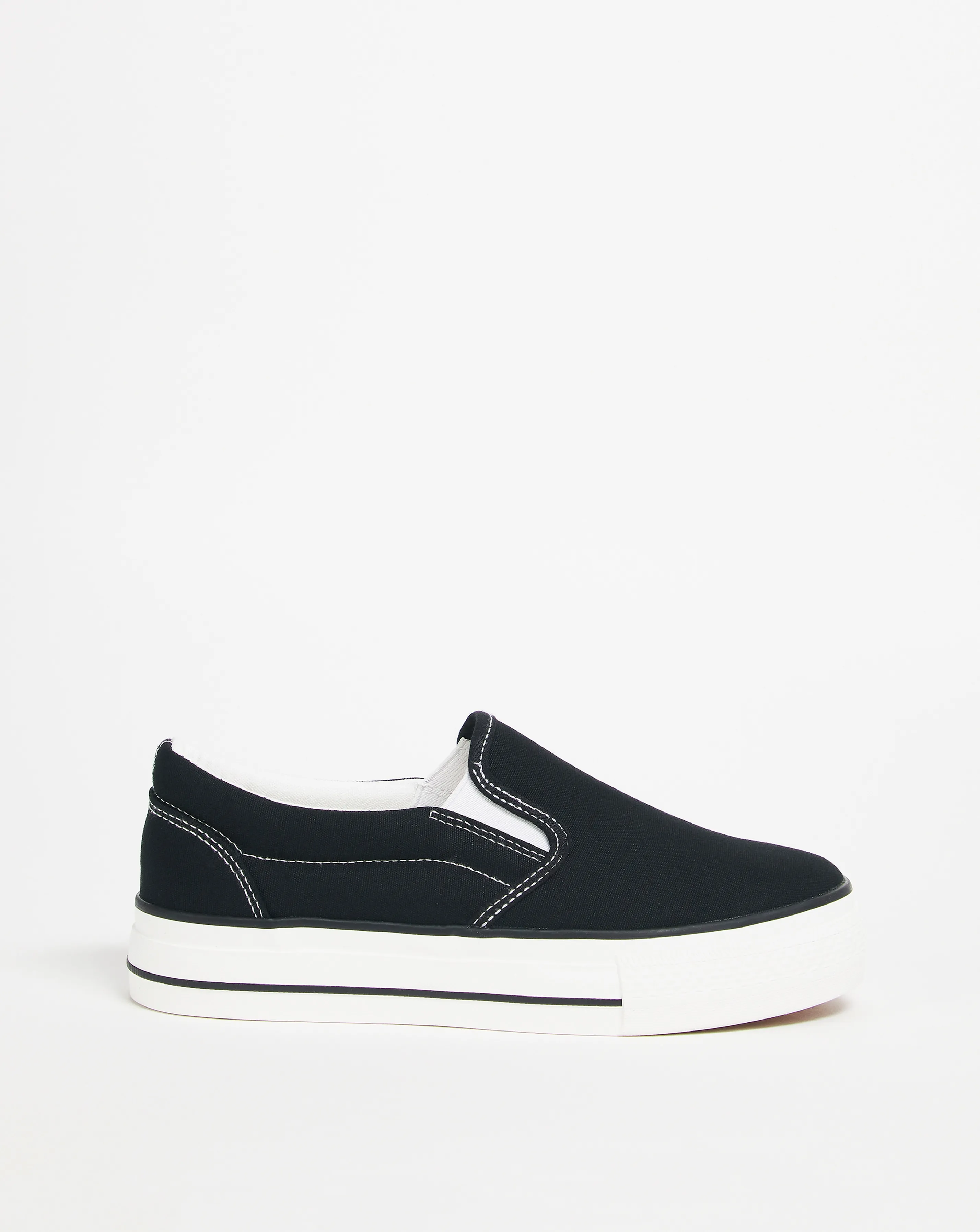 Nielson Slip On Chunky Sole Trainers Wide E Fit | Simply Be