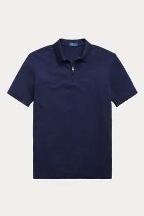 Polo Ralph Lauren Custom Slim Fit Stretch Mesh Fermuarl Polo Yaka T-shirt