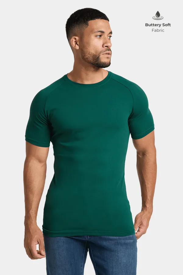 Premium Athletic T-Shirt in Oxidised Green