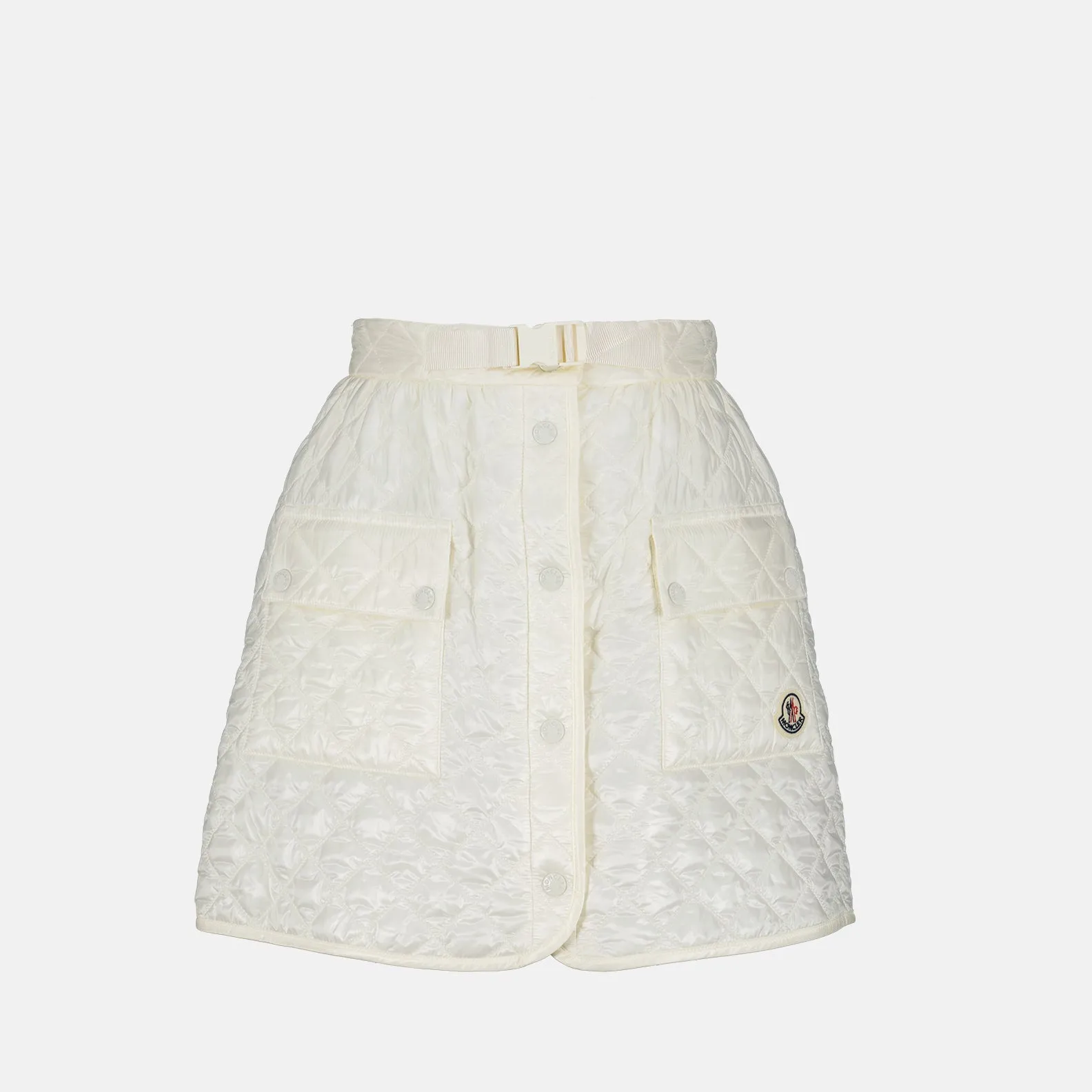 Quilted White Skirt