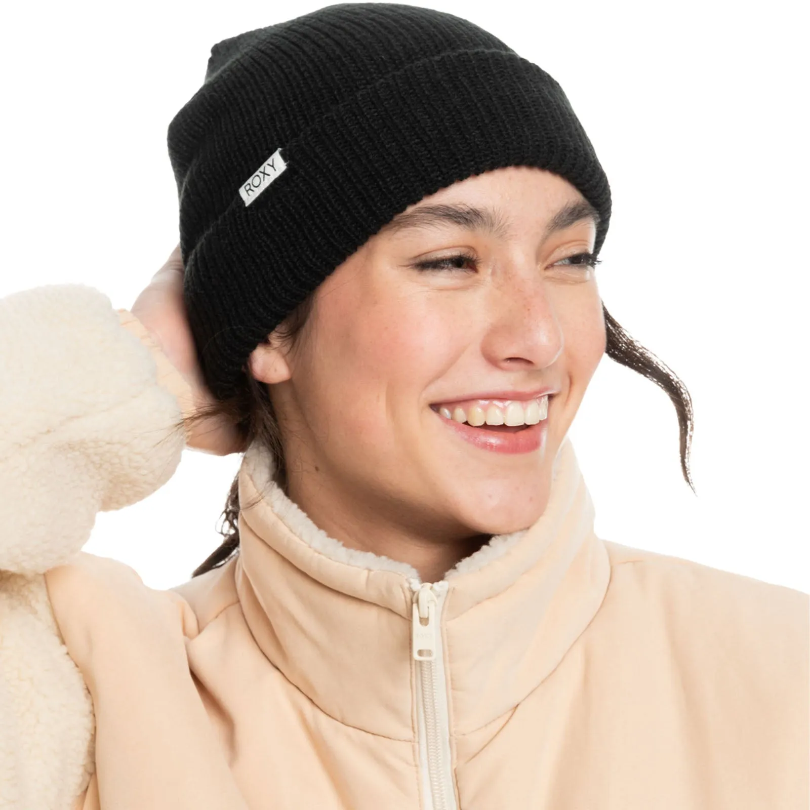 Roxy Womens Island Fox Knitted Cuffed Beanie