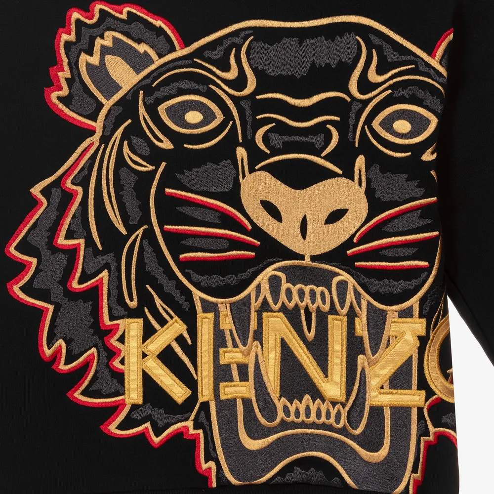 Teen Black Tiger Sweatshirt