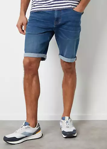 Threadbare Men’s ’Edmonton’ Denim Shorts  - Mid Wash | Grattan