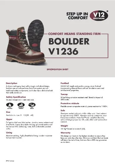 V12 Boulder Boot