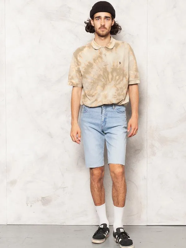 Vintage Cut Off Men Denim Shorts