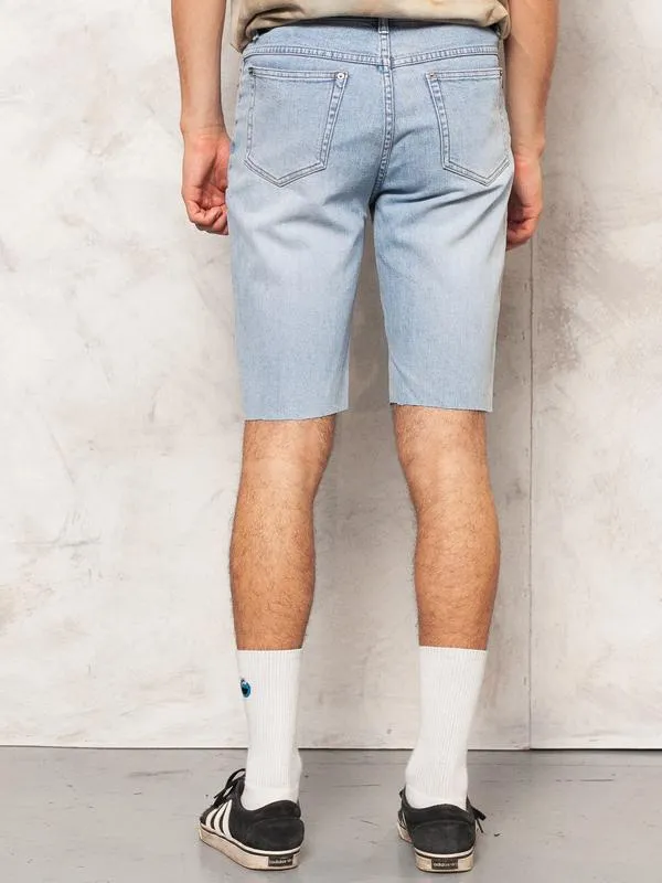 Vintage Cut Off Men Denim Shorts